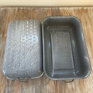 Vintage Granite Ware Roasting Pan❤️🍗